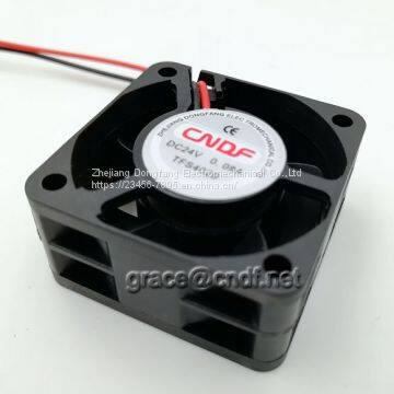 CNDF DC Brushless Fan 40x40x20mm Input 24VDC Output 0.12A 2.88W 6000rpm 6.69cfm Cooling Fan photo-5