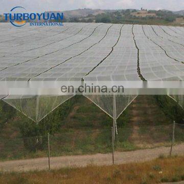 vineyard white plastic hdpe protection mesh anti hail netting