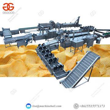 Full Automatic Efficient Potato Chips Making Machine Potato Chip Manufacturing Equipment