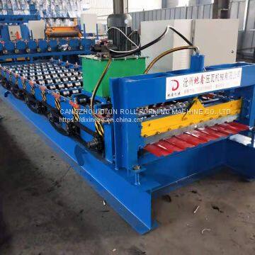 PLC Controlled Automatic Trapezoid Metal Roof IBR Sheet Roll Forming Machine for Sales photo-2