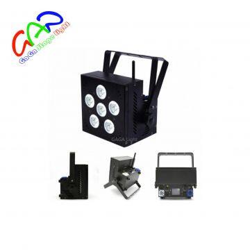 6*15w 5in1 Wireless and Battery Powered Light BATTERY & WIRELESS FLAT PAR With CE Certificate Can Led Par Light photo-2