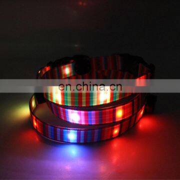 USB Charging Rainbow LED Glowing Dog Collar photo-6