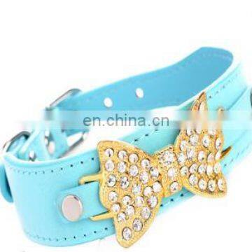 Bright Diamond Butterfly Knot Pet Collar Leash Training Dog Pulling Rope Pet Neck Chain Pet Supplies photo-6