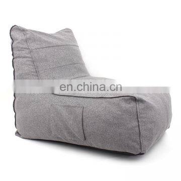 Customized Comfortable Faux Linen Cover Bean Bag Lazy Sofa for Living Room or Bedroom photo-2