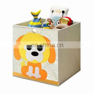 Kids Toy Baby Bed Animal Cartoon Folding Fabric Canvas Cube Storage Box