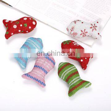 CHRISTMAS TIME!!!!!! Wholesale Custom Free Samples Mouse Fish Shape Plush Pet Cat Toy Balls Set Pack With Catnip photo-5
