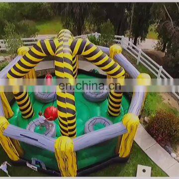 wacky air bouncer bounce house inflatable Wrecking Ball challenge game