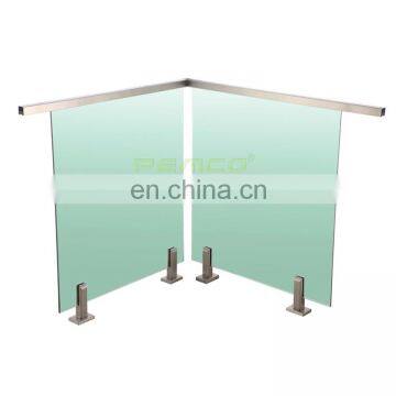 Best Modern Design Glass Fence and Glass Spigot Stainless Steel Frameless Glass Balcony Railing photo-4