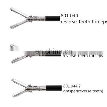 Geyi Autoclavable Reverse-teeth Grasper China Laparoscopic Forceps Medical Supplies photo-2