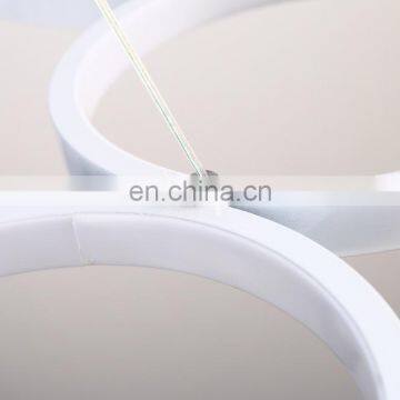 Hot Sale Modern Simplified Bedroom Stydy Remote Ring Light Acrylic Led Light Pendant photo-5
