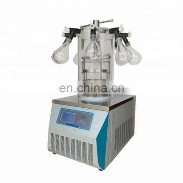 LGJ-10 Manifold Top Press Type Vacuum Freeze Dryer Laboratory Lyophilizer Machine For Food