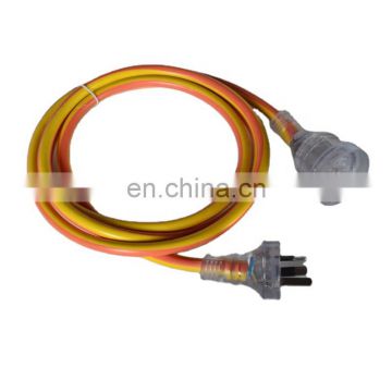 Yellow and Orange Australian SAA Outdoor and Indoor Use Extension Lead Australia Extension Cord