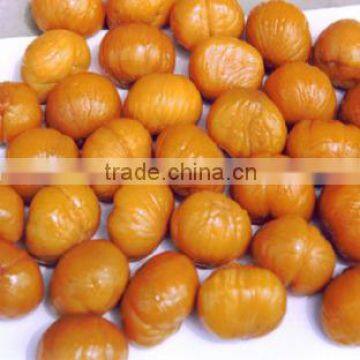 vacuum packed peeled and roasted sweet chestnuts