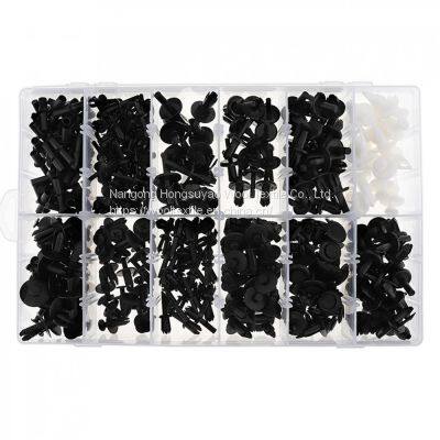 HE09 350PCS Black Car Universal Bumper Fixed Clamp Push Type Fasteners photo-5