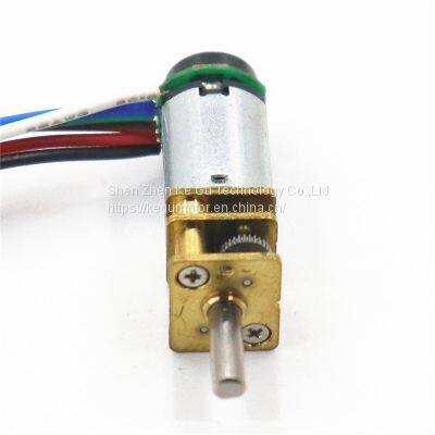 GM12-N20-EN N10 N20 N30 Mini DC 3V 6V 12V 210:1 Gear Ratio Motor Metal Gearbox With Encoder 3ppr