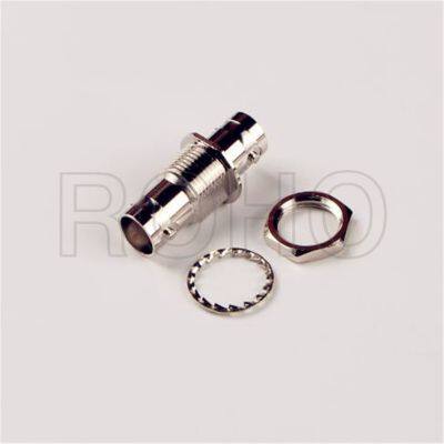 Straight Bulkhead Crimp RF Coaxial BNC Female Connector for Rg316 58 6 Cable