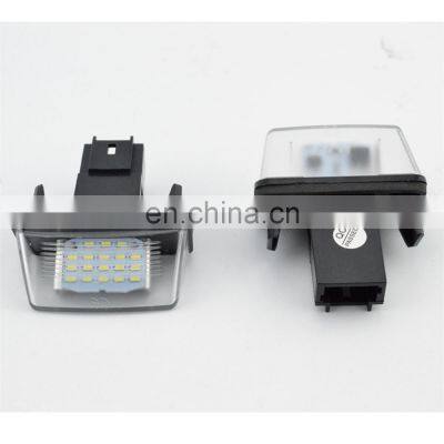 2Pcs LED Number License Plate Lights 18SMD No Error Free Light Bulb For PEUGEOT 206 207 306 307 406 407 for CITROEN C3 C4 C5