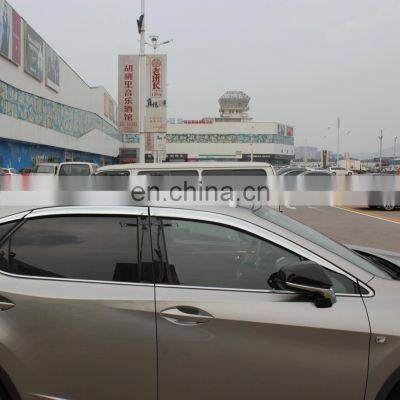 Chrome Door Visor Side Window Deflector Shade Sun Rain Shield Silver Strips Guard for Lexus RX photo-4