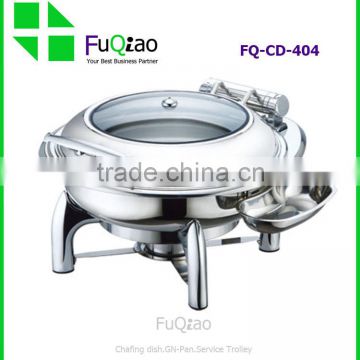 Hot Sale Restaurant & Hotel Supplies Stainless Steel Induction Chafing Dish With Glass Lid