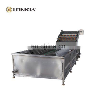 Automatic fruit and vegetable washing machine auto fruits vegetables herbs bubble cleaning line machines cheap price for sale