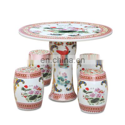 Jingdezhen High Quality Garden Furniture Ceramic Table Set For Retail And Wholesale