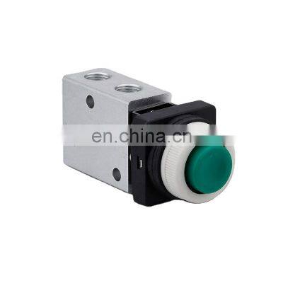 Manufacturer JM322PPL G1/4 Pneumatic Control Valve Stainless Steel Thread Raised Head Mechanical Pneumatic Valve