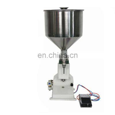 YS-A02 Hot Selling Pneumatic Liquid Soap/Bath Foam/Tomato Paste/Honey Jar Filling Machine With Pedal Switch 5-50ml