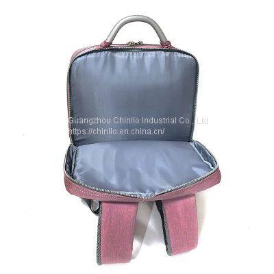 New Fashion Leisure Business Pink Backpack Lightweight Simple Style Travel Backpack Large Capacity Laptop Bag CLG18-201 photo-4