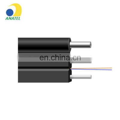 Low price Outdoor Self-supporting 2 Core ftth optical fiber cable roll