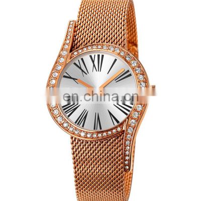 SKEMI 9252 Luxury Women Stainless Steel Watch Erkek Kol Saati Lady Quartz Watch