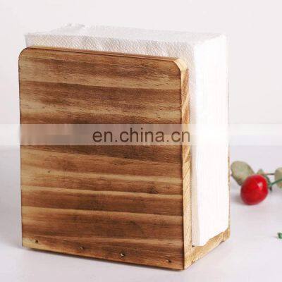 Wooden Napkin Holder for Kitchen Table and Countertops Farmhouse Rustic Wood Napkin Holders for Dinner Table