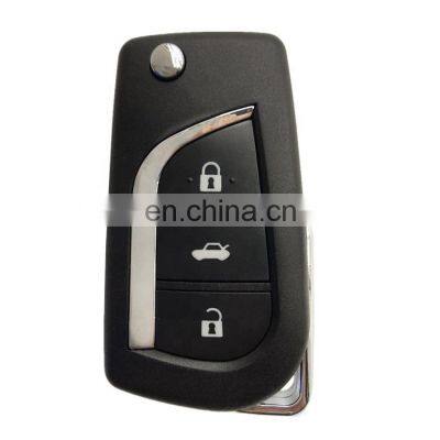 Car Remote Control Key Shell Cover Case Fob Flip 3 Buttons For Toyota Corolla Ex Vios