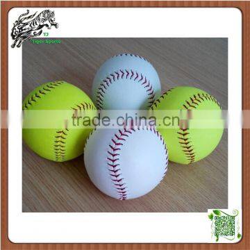 PVC Fast Softballs High Density Cork Core Pro Leather Cover 12inch Softballs photo-2