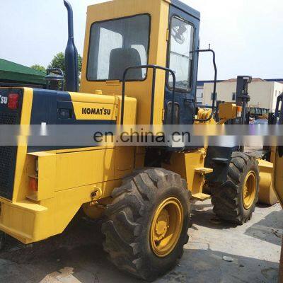 Shanghai used Komatsu WA100 wheel loader cheap