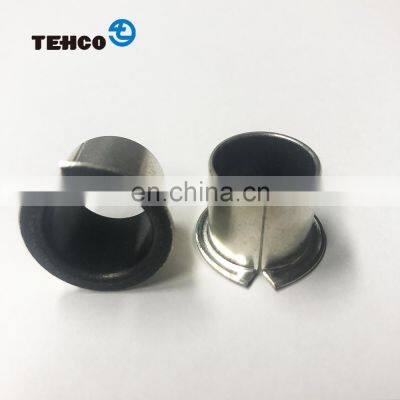 Custom Metal Sleeve Flange Bearing DU SF1 Steel Base Sintering Bronze Powder Metallurgy Bushing with PTFE for Printing Machine.