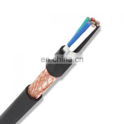 7 Core 0.5MM Power Signal Control Transmission Cable For Equipment Connection Flexible Conductor Black Pvc Electric Wires