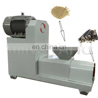 Mini biomass briquetting plant design bamboo rice husk sawdust briquette charcoal making machine