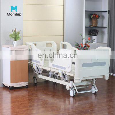 2022 Best Quality PP Headboard Motorized Bed 5 Function Medical Bed With Central Control Central Brake for Hospital