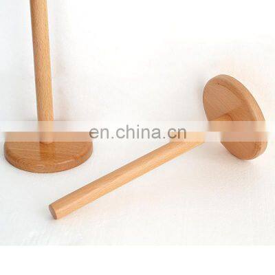 Wholesale Nordic Beech Paper Towel Holder Tissue Paper Holder Rag Paper Towel Holder For Kitchen Storage photo-5