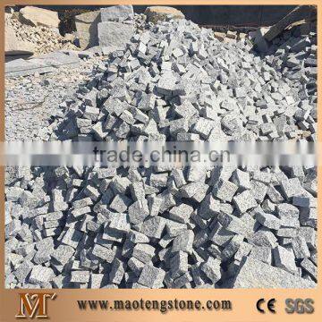 G603 Light Grey Chinese Granite Stone 10x10 Cube Stone