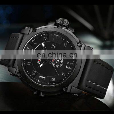 NAVIFORCE 9099 High Quality Japanese Quartz Movement Premium Watches Leather Auto Date Luminous Naviforce Watch Men Logo Watches photo-4