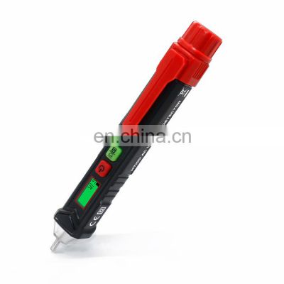 HT-100 Automatic and dual range voltage detector tester Non-contact Voltage Tester with LED Flashlight