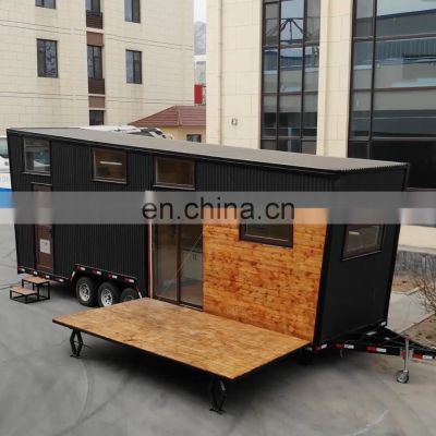 Prefabricated on Wheels Prefab Houses Mobile Detachable Container Trailer House