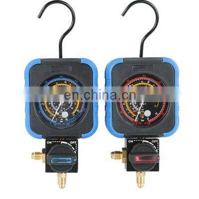 Refrigeration Air Conditioning Single Digital Pressure Gauge With Sight Glass Manifold Gauge Set R134 photo-5