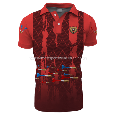 100% polyester custom dart shirt with high quality