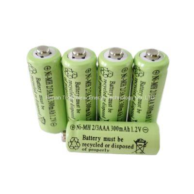 TROILY Ni-MH 2/3AAA300mAh 1.2V Rechargeable Battery