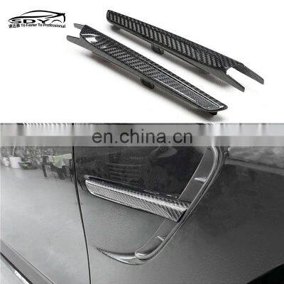 F82 F83 Carbon Fiber Side Fender Trim Side Vent Bar For BMW F80 M3 F82 M4 photo-2