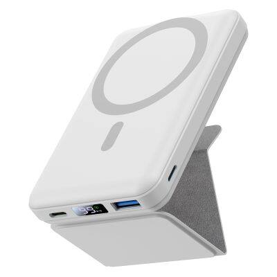 Power Bank Coloreado 2024 Mini Ligero de 10000mAh con Carga Rápida Magnética Inalámbrica, Fuente de Alimentación para Teléfonos Móviles