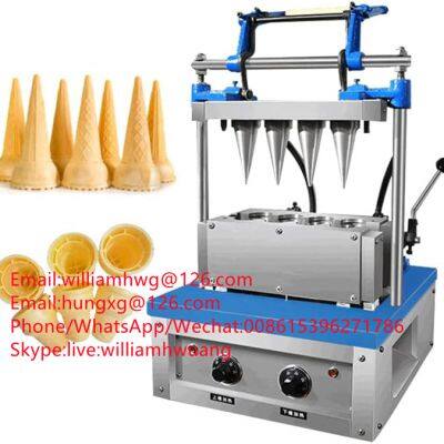 Automatic Manual Ice Cream Cone Maker Waffles Maker Ice Cream Cone Machine