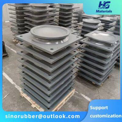 HG004  Bridge highway rubber bearings, circular and rectangular bridge construction PTFE rubber pad bearings, shock-absorbing pads